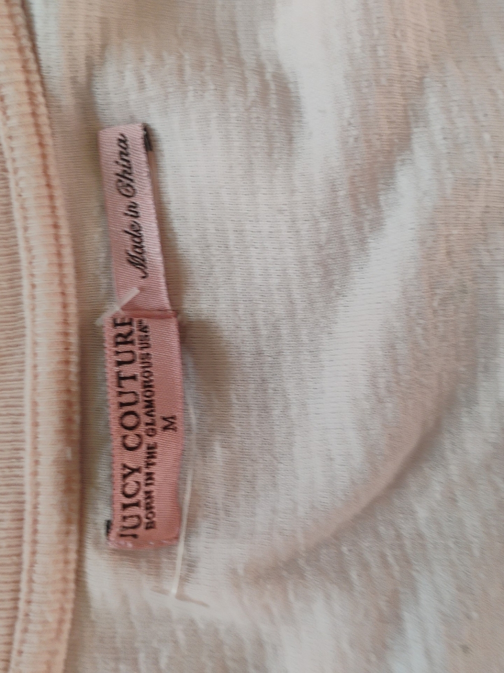Juicy Couture Vintage Light Pink Waffle-Knit Tunic Pajamas Size Medium - Picture 3 of 8
